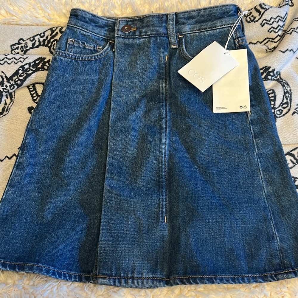 NWT COS denim skirt